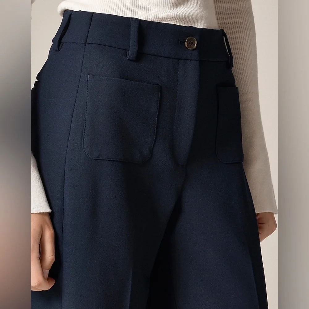 J. Crew Carolina Pants in Four Season Stretch in Navy Size 4 Tall